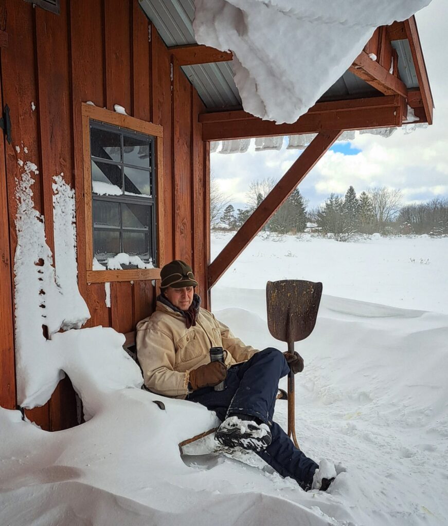 David Galuszka (@RanchHouseCoffee) enjoys the snow