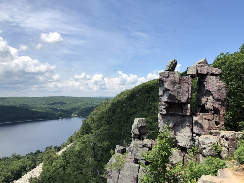 The scenery in Devil's Lake Park, Wisconsin is stunning